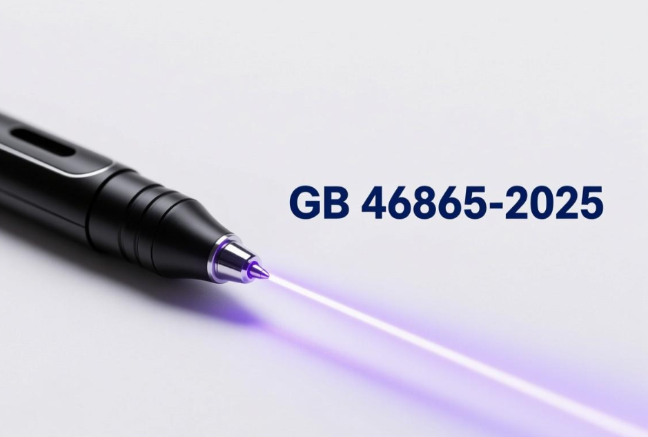 聚焦GB46865-2025：解讀激光指示器安全等級認證新標桿(圖1)